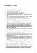 Constitution Test QUESTIONS WITH CORRECT ANSWERS 2025&sol;2026