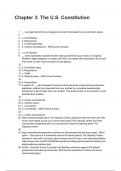 Chapter 3&colon; The U&period;S&period; Constitution QUESTIONS WITH CORRECT ANSWERS 2025&sol;2026