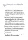 unit 1&colon; the constitution and the bill of rights QUESTIONS WITH CORRECT ANSWERS 2025&sol;2026 