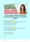 Security Program Integration Professional Certification &lpar;SPIPC&rpar; Questions with Definitive Solutions&period;  What is the purpose of the asset assessment step of the risk management process&quest; - Answer&colon; &bull; Identify assets requiring protection and&sol;or that are importa
