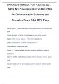CDIS 421 Exam PACKAGE DEAL QUESTIONS WITH 100&percnt; CORRRECT ANSWERS &vert; LATEST UPDATE &vert; VERIFIED AND APPROVED 