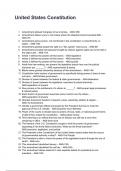 United States Constitution QUESTIONS WITH CORRECT ANSWERS 2025&sol;2026