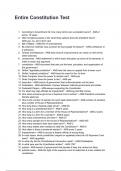 Entire Constitution Test QUESTIONS WITH CORRECT ANSWERS 2025&sol;2026