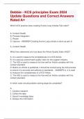 Debbie - KCS principles Exam 2024  Update Questions and Correct Answers  Rated A&plus;