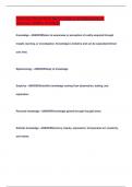 Nursing Theoretical Basis Exam &vert;&vert; All Questions &  Answers &lpar;100&percnt; Verified&rpar;