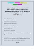 FIN 470 Klee Exam 2 Application questions chapters 20&comma; 22&comma; 23 Questions and Answers