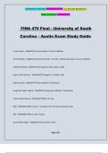 FINA 470 Final - University of South Carolina &ndash; Austin Exam Study Guide