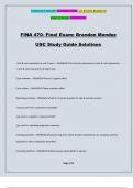 FINA 470- Final Exam&colon; Brandon Mendez USC Study Guide Solutions