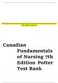 Canadian Fundamentals of Nursing 7th Edition Potter Test Bank