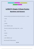 LLPSD FF1 Chapter 16 Exam Practice Questions and Answers