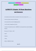 LLPSD FF1 Chapter 18 Exam Questions and Answers