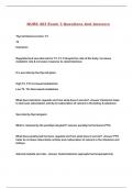 NURS 403 Exam 3 Questions And Answers