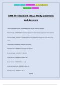 CHM 151 Exam &num;1 &lpar;NAU&rpar; Study Questions and Answers