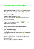 Guidewire Associate Exam &vert; Questions with 100&percnt; Correct Answers &vert; Updated & Verified LATEST