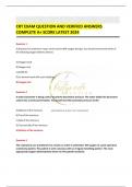 CRT EXAM QUESTION AND VERIFIED ANSWERS COMPLETE A&plus; SCORE LATEST 2024