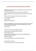 Corp Finance Exam With Complete Solutions