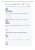 Hair Removal--Chapter 11 Test 100&percnt; Verified