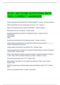SCSC 302 EXAM QUESTIONS WITH 100&percnt; CORRECT ANSWERS 