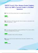 NICET Level 1 Fire Alarms &lpar;Latest 2024&sol; 2025 Update&rpar; Qs & As&vert; 100&percnt; Correct&vert; Grade A &lpar;Verified Answers&rpar;