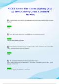 NICET Level 1 Fire Alarms &lpar; 2024&sol; 2025 Update&rpar; Qs & As&vert; 100&percnt; Correct&vert; Grade A &lpar;Verified Answers&rpar;