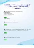 NICET Level 2 Fire Alarms &lpar;2024&sol; 2025 Update&rpar; Qs & As&vert; 100&percnt; Correct&vert; Grade A &lpar;Verified Answers&rpar;