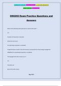 OSG202 Exam Practice Questions and Answers