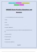 OSG202 Exam Practice Questions and Answers