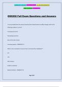OSG202 Full Exam Questions and Answers