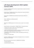 Life-Span Development 2024 Update Correct 100&percnt;