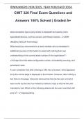 CMIT 320 Final Exam Questions and Answers 100&percnt; Solved &vert; Graded A&plus;