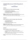 NSG6430 midterm Exam&semi; Fall 2024 100 questions & Answers&period;