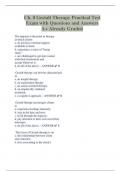 Ch&period; 8 Gestalt Therapy Practical Test Exam with Questions and Answers A&plus; Already Graded