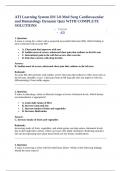 ATI Learning System RN 3&period;0 Med Surg Cardiovascular and Hematology Dynamic Quiz WITH COMPLETE SOLUTIONS