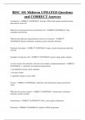 BISC 101 Midterm UPDATED Questions  and CORRECT Answers