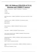 BISC 101 Midterm UPDATED ACTUAL  Questions and CORRECT Answers