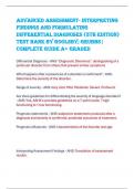 Advanced Assessment- Interpreting  Findings and Formulating  Differential Diagnoses &lpar;5th Edition&rpar;  Test Bank by Goolsby&semi; Grubbs&vert;  Complete Guide A&plus; GRADED