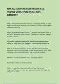 PPN 101&colon; EXAM REVIEW &lpar;WEEKS 9-12 COURSE OBJECTIVES&rpar; RATED 100&percnt; CORRECT&excl;&excl;