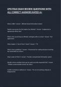 CPO FDLE EXAM REVIEW QUESTIONS WITH ALL CORRECT ANSWERS RATED A&plus;