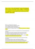 WGU D196  PRE ASSESSMENT EXAM 2024BRAND NEW EXAM QUESTIONS AND CORRECT ANSWERS ALL GRADED A&plus;&vert;GUARANTEED SUCCESS&vert;LATEST UPDATE 2024-2025