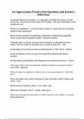 Art Appreciation Practice Test Questions and Answers 100&percnt; Pass