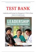 TEST BANK Leadership and Nursing Care Management &lpar;7TH&rpar; by Diane Huber&semi; M&period; Lindell Joseph&vert; BEST STUDYGUIDE &sol; DOWNLOAD PDF