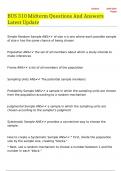 BUS 310 Midterm Questions And Answers Latest Update