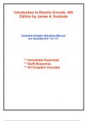 Solutions for Introduction to Electric Circuits&comma; 9th Edition by Svoboda &lpar;All Chapters included&rpar;