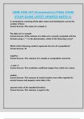 QMB 3200 UCF &lpar;Econometrics&rpar; FINAL EXAM  STUDY GUIDE LATEST UPDATED RATED A&period;