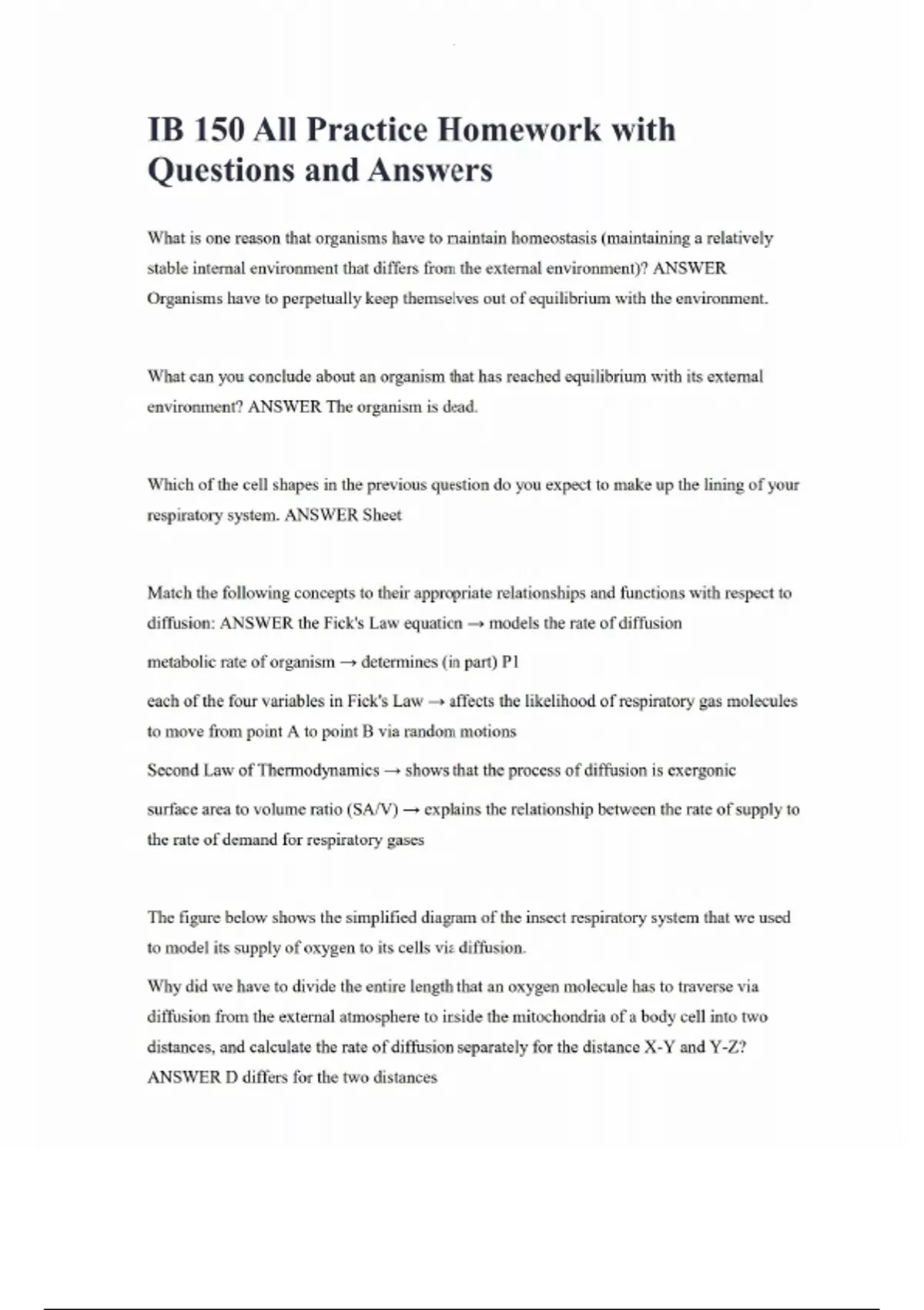Ib Questions IB 150 All Practice Homework with Questions and Answers - IB 150 ...