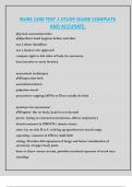 NURS 1200 TEST 1 STUDY GUIDE COMPLETE  AND ACCURATE&period;
