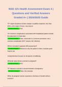 Bundle for NSG 121 Health Assessment Exam 1&comma;  Exam 2 &comma; Exam 3 &comma; Exam 4 & Final Exam &vert; Questions and Answers Rated A&plus; &vert; Latest 2024&sol;2025