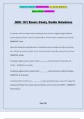 SOC 101 Exam Study Guide Solutions