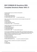 BOC DOMAIN &num;2 Questions With Complete Solutions Rated 100&percnt; &excl;&excl;&excl;