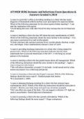ATI MED SURG Immune and Infections Exam Questions & Answers Graded A 2024